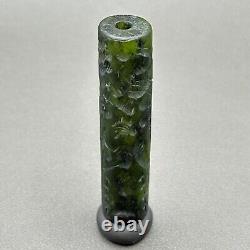 Ancient near eastern rare Agate stone intaglio cylinder bead