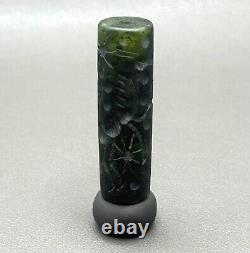 Ancient near eastern rare Agate stone intaglio cylinder bead