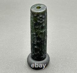 Ancient near eastern rare Agate stone intaglio cylinder bead