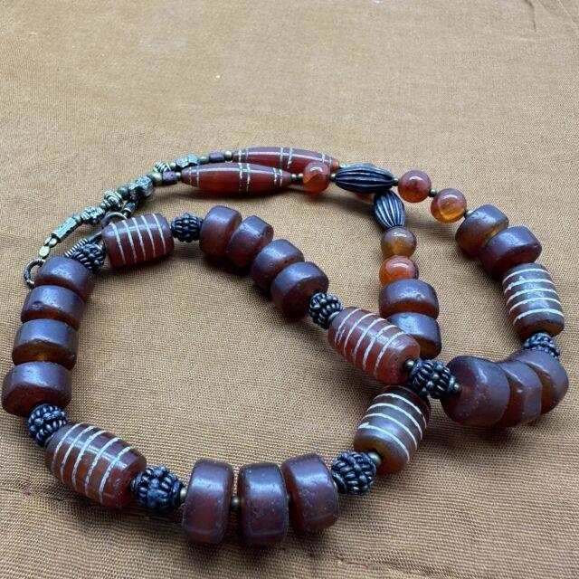 Ancient Roman Agate Stone Beads Necklace Very Rare