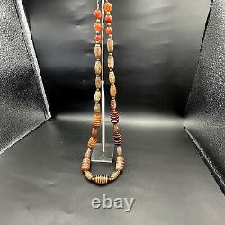 Ancient roman agate stone beads necklace very rare