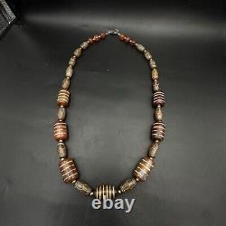 Ancient roman agate stone beads necklace very rare