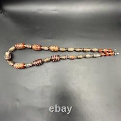 Ancient roman agate stone beads necklace very rare