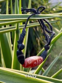 Ancient very Rare red color powerfull Tibetan Agate 18 Eyes Dzi Bead Bracelet