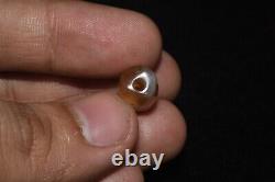 Authentic Ancient Agate Stone Dzi Bead with Rare 2 tone Color 1500+ Years Old