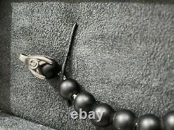 Authentic David Yurman Spiritual Bead Bracelet Black Onyx Rare 7.5inch Size