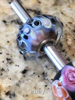 Authentic Trollbeads OOAK Mixed Unique Glass And Stones Beads RARE Unique