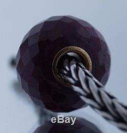 Authentic Trollbeads Rare Ruby with 18K Gold Core 83001 New Stone Charm Bead
