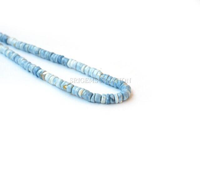 Beads Natural Blue Opal Tyre Beads Rare Natural 5/6mm Opal Gemstone Beads 13