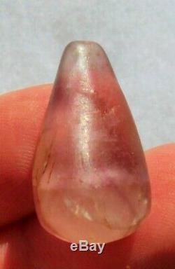 Beautiful Rare Mississippian Gem Fluorite Bead / Pendant Preform Warrick Co IN