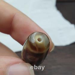 Beautiful Tibetan 6 Eyes Agate stone HQ Very rare Dzi Bead Amulet