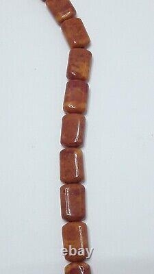 Beautiful Vintage Antique Jasper Stone Beads Many Beads Long Necklace Rare Clasp