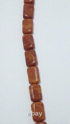 Beautiful Vintage Antique Jasper Stone Beads Many Beads Long Necklace Rare Clasp