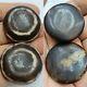 Beautiful Old Rare Luqmee Goat Eyes Agate Stone 2 Holy Beads # 164