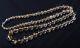 Beauty Natural Rare Gold Rutilated Quartz Crystal Beads Necklace 4-9.5mm