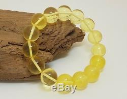 Bracelet Baltic Amber Natural Stone 18,4g Vintage Bead Rare Sea Transparrent 49
