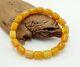 Bracelet Stone Amber Natural Baltic Vintage Bead 13,8g Rare Special Old S-018