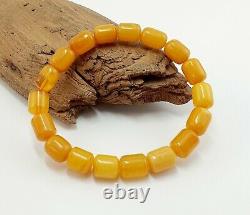 Bracelet Stone Amber Natural Baltic Vintage Bead 13,8g Rare Special Old S-018