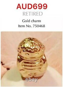 Brand New Pandora 14K Gold Boy Charm Bead #750468, Rare To Find