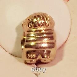 Brand New Pandora 14K Gold Boy Charm Bead #750468, Rare To Find