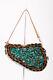 Christian Dior Rare Turquoise Rock Beaded Embellished Trotter Saddle Bag Handbag