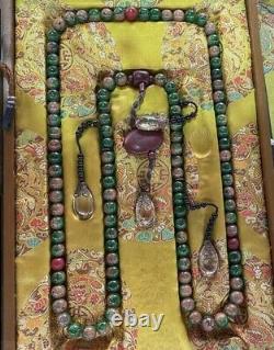 China antique Treasures Qing Dynasty rare gem court beads