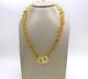 David Yurman 750 Yellow Gold Twisted Citrine And Ruby Bead Necklace Rare Vintage