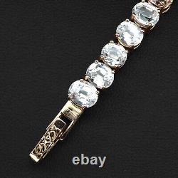 Delicate Multicolor Sapphire Rare 30.20Ct 925 Sterling Silver Handmade Bracelets