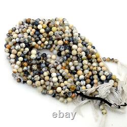 Dendrite Opal Beads Strand 8mm Round 15 Inch Wholesale Lot Rare Gemstone Jewelry