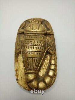 EGYPTIAN STONE ANCIENT ANTIQUE Bead Beetle Rare Scarab Protection Luck Good