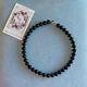 Extremely Rare Tiffany & Co. Onyx 16 Silver Bead Necklace