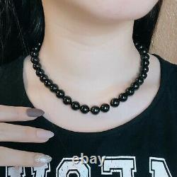 EXTREMELY RARE Tiffany & Co. Onyx 16 Silver Bead Necklace