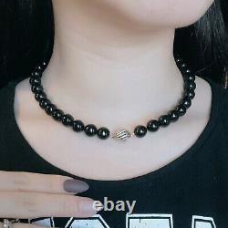 EXTREMELY RARE Tiffany & Co. Onyx 16 Silver Bead Necklace