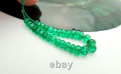 Exquisite Gem Zambian Emerald Beads Rare Aaaa+ Gel Color Rare Large Sizes