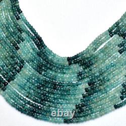 Extremely Rare AAA+ Grandidierite 4mm-5mm Rondelle Faceted Beads 14inch Strand