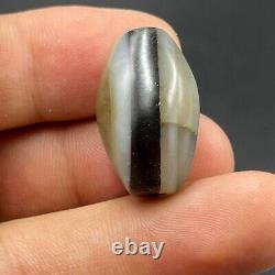 Extremely Rare Ancient Himalayan Indo Tibetan Sulumani Eye Agate Top Rare Bead