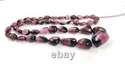 Extremely Rare Bio Tourmaline Natural Plain Nugget Oval Shape Beads 20 Necklace