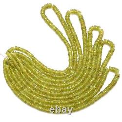 Extremely Rare Natural Sphene Titanite 5mm-7mm Faceted Heishi Beads 16 Strand