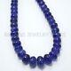 Extremely Rare Aaa+++ Natural Tanzanite Rondelle Beads, Smooth Rondelle Beads