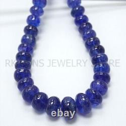 Extremely rare AAA+++ Natural Tanzanite rondelle beads, smooth rondelle beads