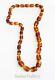 Extremely Rare Antique Amber Barrel Necklace From Prominent Estate Collection