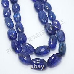 Extremely rare Tanzanite Oval Beads, Natural faceted tanzanite oval nugget beads