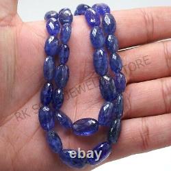 Extremely rare Tanzanite Oval Beads, Natural faceted tanzanite oval nugget beads