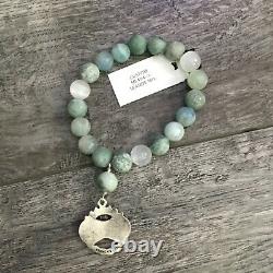 French Kande Immaculate Heart Bracelet Custom Seaside Crystal Bead Stone RARE