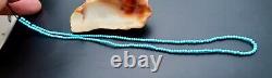 GORGEOUS ALL NEW RARE AAAA+ SLEEPING BEAUTY GEM BLUE TURQUOISE BEAD STRAND 16in