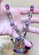 Gorgeous Sterling Silver Rutilated Quartz, Rare Lepidocrocite Ornate Necklace