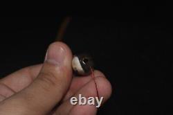 Genuine Ancient Agate Stone Bead with Rare Color & Patina over 2500 Years Old