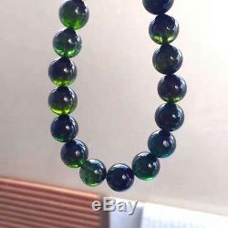 Genuine Natural Green Tourmaline Crystal Beads Rare Bracelet 11m 6A