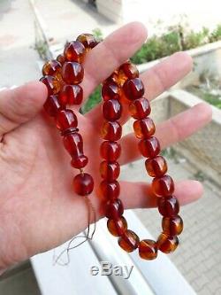 Germany Rare Faturan Tasbih Misbaha Prayer Beads Amber Bakelite islamic Stones