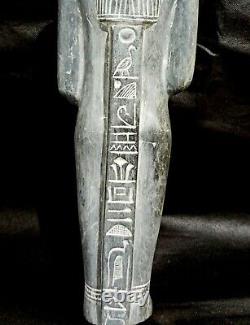 Giant Anubis God Statue God Hieroglyph Egyptian Antique Ancient Bead Mummy RARE